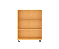 Tot Mate Double-Sided Mobile Bookshelf - 3 Shelves 36"W x 23"D x 48"H (TOT-TMM614A)