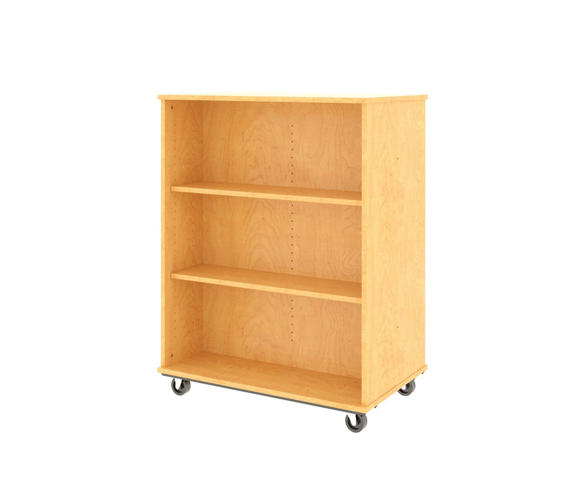 Tot Mate Double - Sided Mobile Bookshelf - 3 Shelves 36"W x 23"D x 48"H (TOT - TMM614A) - SchoolOutlet
