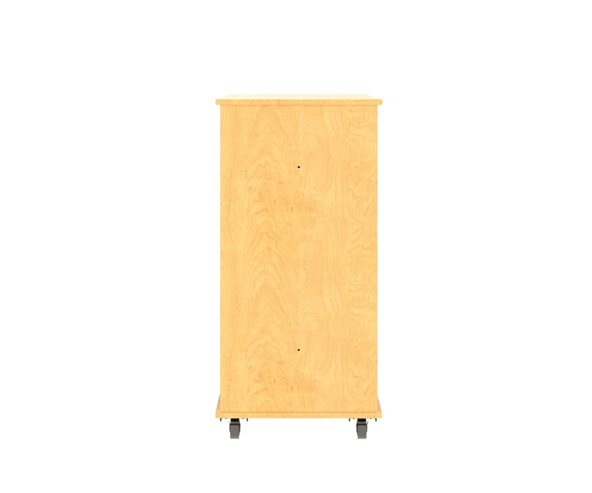 Tot Mate Double - Sided Mobile Bookshelf - 3 Shelves 36"W x 23"D x 48"H (TOT - TMM614A) - SchoolOutlet