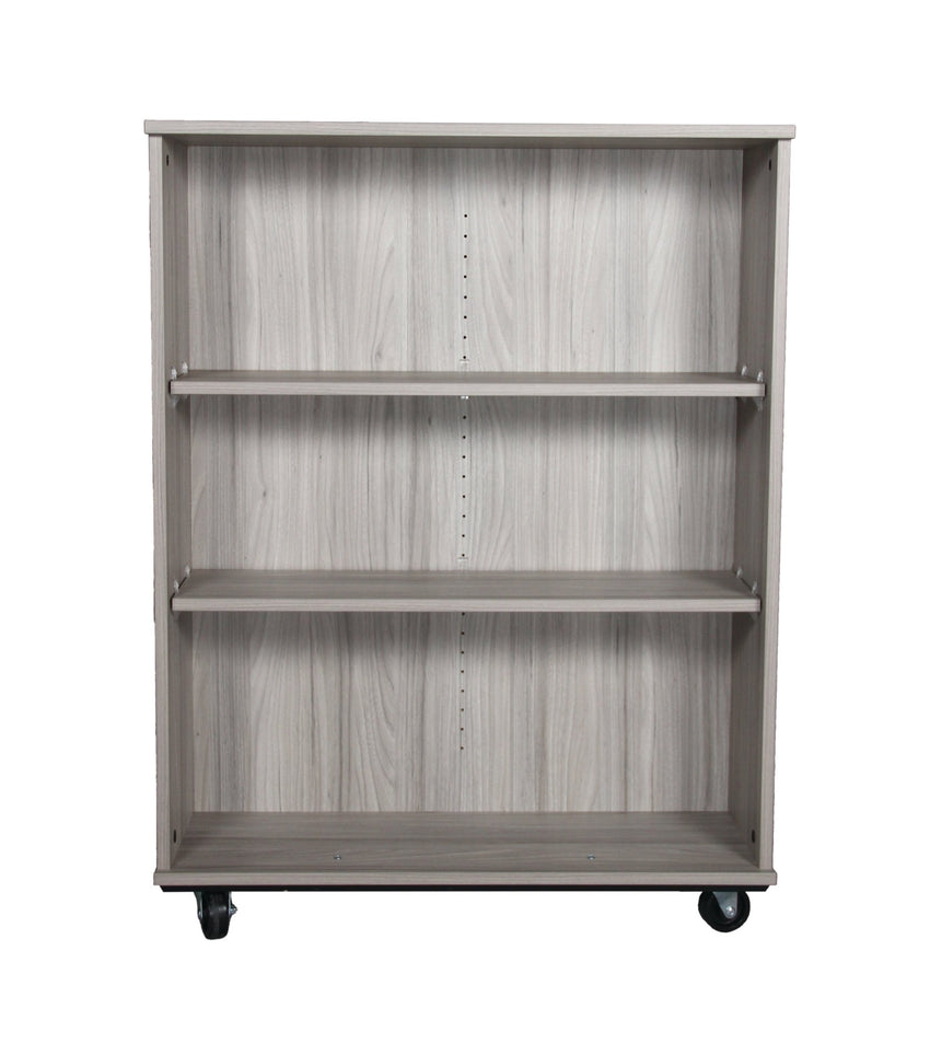 Tot Mate Double - Sided Mobile Bookshelf - 3 Shelves 36"W x 23"D x 48"H (TOT - TMM614A) - SchoolOutlet