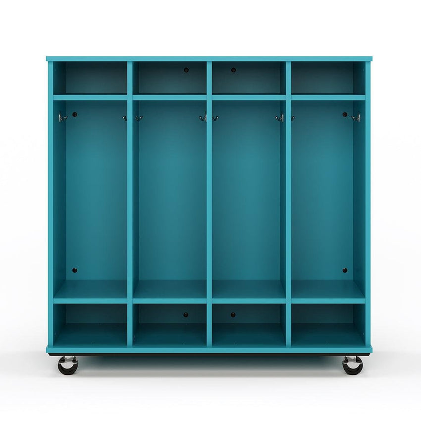Tot Mate Mobile Locker with Dry Erase Back 48"W x 20"D x 48"H (TOT - TMM711A) - SchoolOutlet