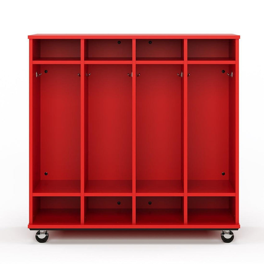Tot Mate Mobile Locker with Dry Erase Back 48"W x 20"D x 48"H (TOT - TMM711A) - SchoolOutlet