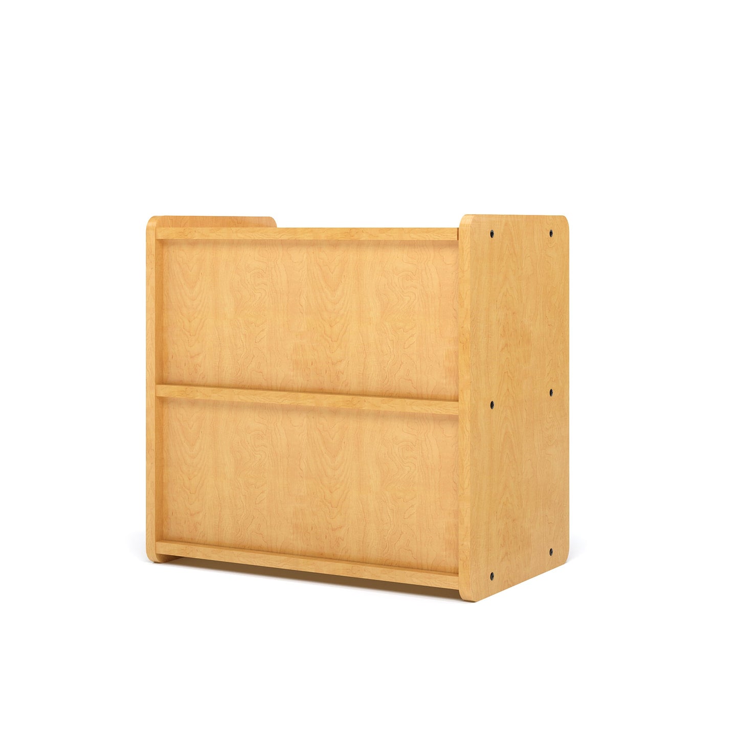 Tot Mate Small 2 - Tier Toddler Open Storage Shelf 24"W x 15"D x 23.5"H Assembled (TOT - TMS302A) - SchoolOutlet