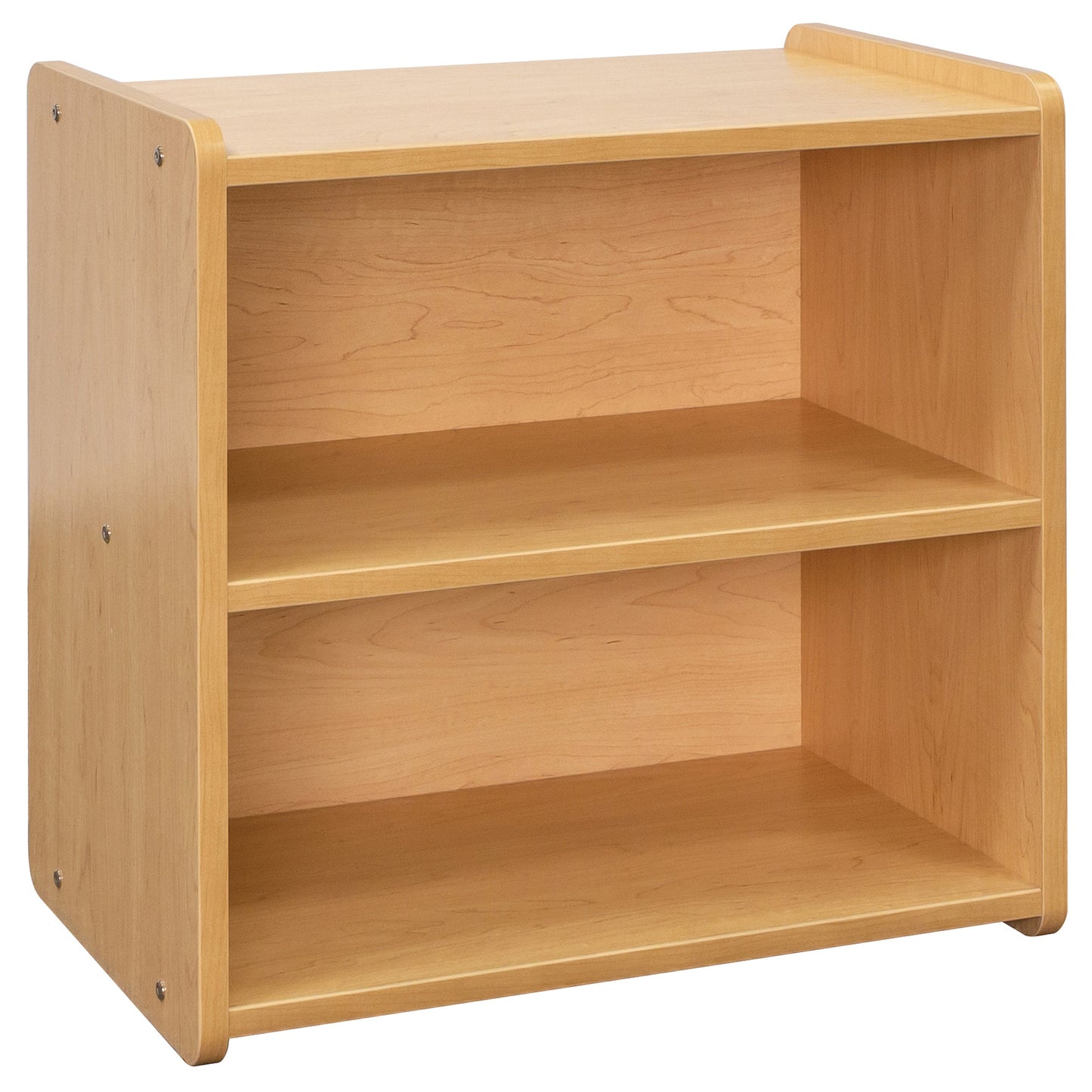 Tot Mate Small 2 - Tier Toddler Open Storage Shelf 24"W x 15"D x 23.5"H Unassemble (TOT - TMS302R) - SchoolOutlet