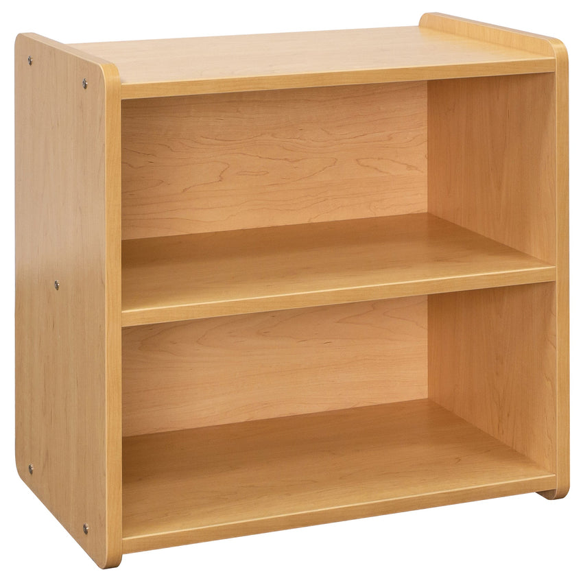 Tot Mate Small 2 - Tier Toddler Open Storage Shelf 24"W x 15"D x 23.5"H Unassemble (TOT - TMS302R) - SchoolOutlet
