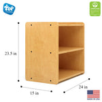 Tot Mate Small 2 - Tier Toddler Open Storage Shelf 24