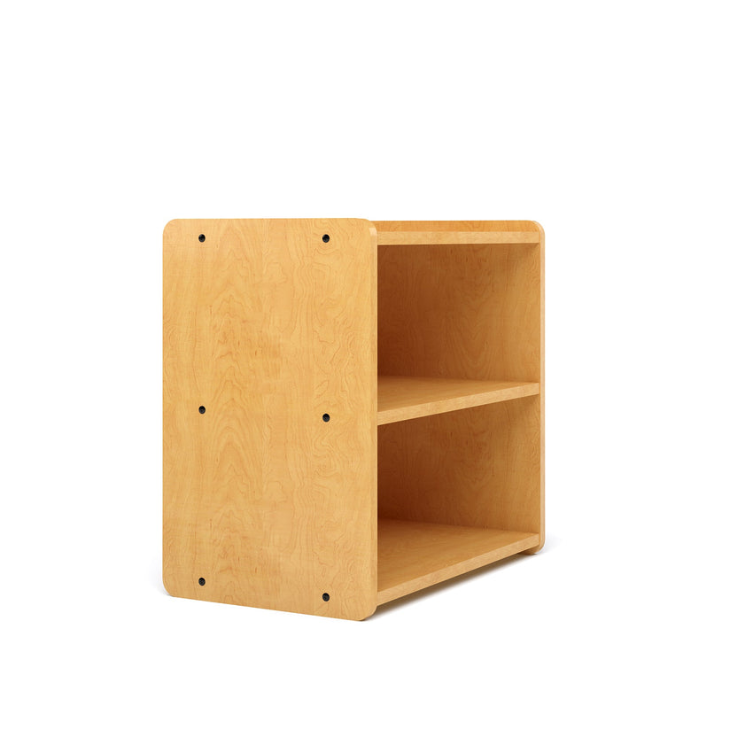 Tot Mate Small 2 - Tier Toddler Open Storage Shelf 24"W x 15"D x 23.5"H Unassemble (TOT - TMS302R) - SchoolOutlet