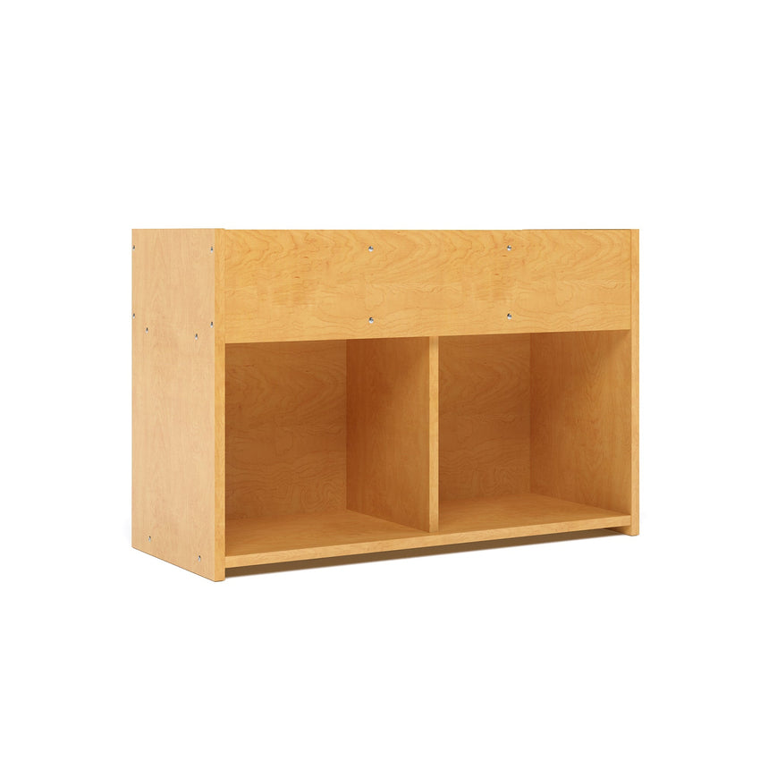 Tot Mate Large Book and Toy Storage Shelf with 3 - Compartment Top Well 36"W x 15"D x 24"H Unassemble (TOT - TMS501R) - SchoolOutlet