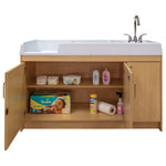Tot Mate Baby Changing Table with Sink and Locking Storage 59.5