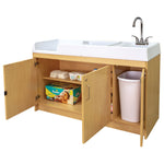 Tot Mate Baby Changing Table with Sink and Locking Storage 59.5