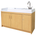 Tot Mate Baby Changing Table with Sink and Locking Storage 59.5