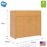 Tot Mate Compact Baby Changing Table with Lockable Storage 41.5