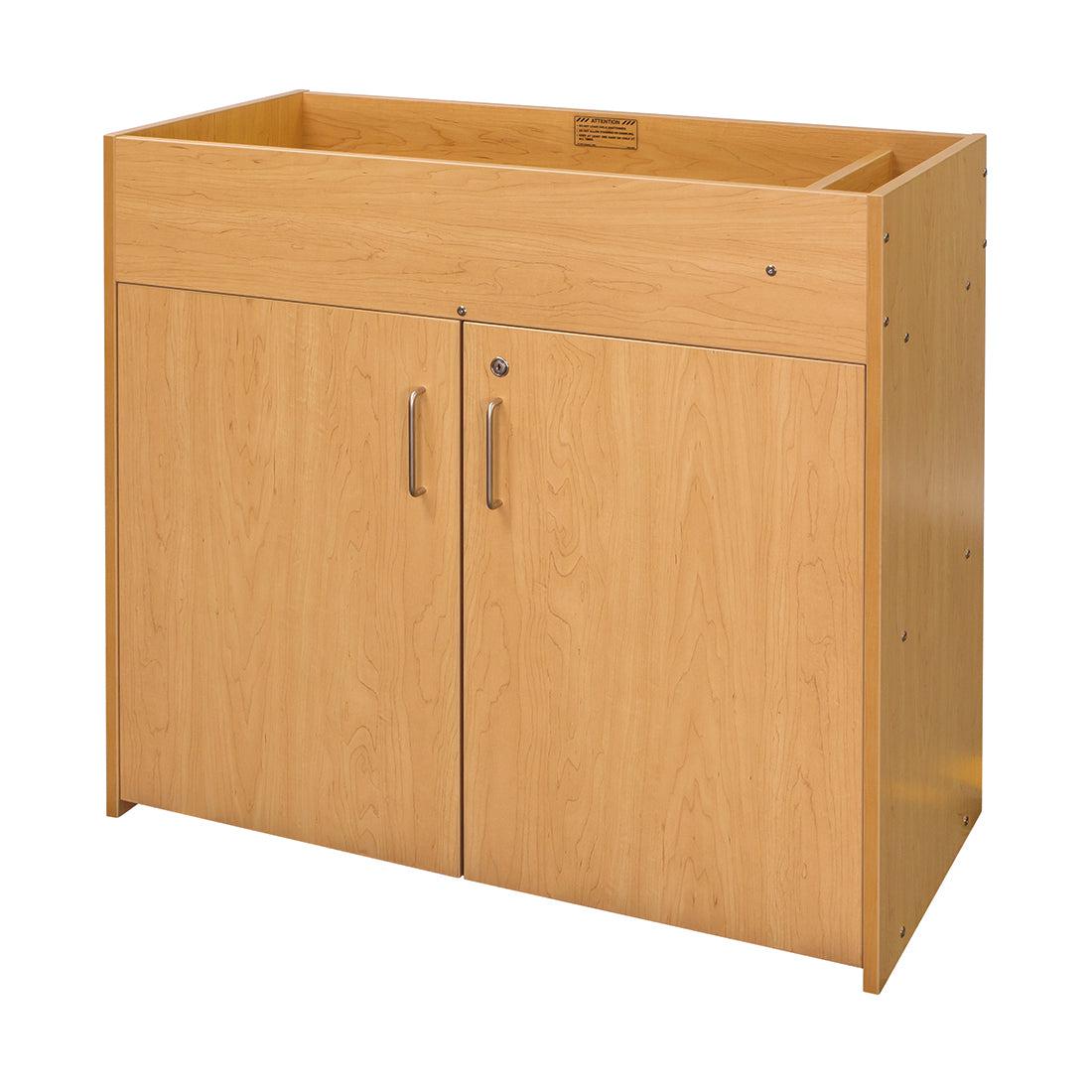 Tot Mate Compact Baby Changing Table with Lockable Storage 41.5"W x 19.5"D x 37"H (TOT - TMU701A) - SchoolOutlet