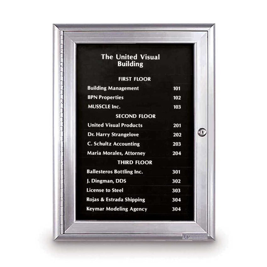 United Visual Magnetic Strip Directory Board, 18" W x 24" H (UVP - UV10005) - SchoolOutlet