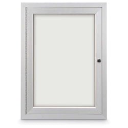 United Visual Indoor Enclosed Dry Erase Board w/ Traditional Frame & One Door, 18" W x 24" H (UVP-UV850)