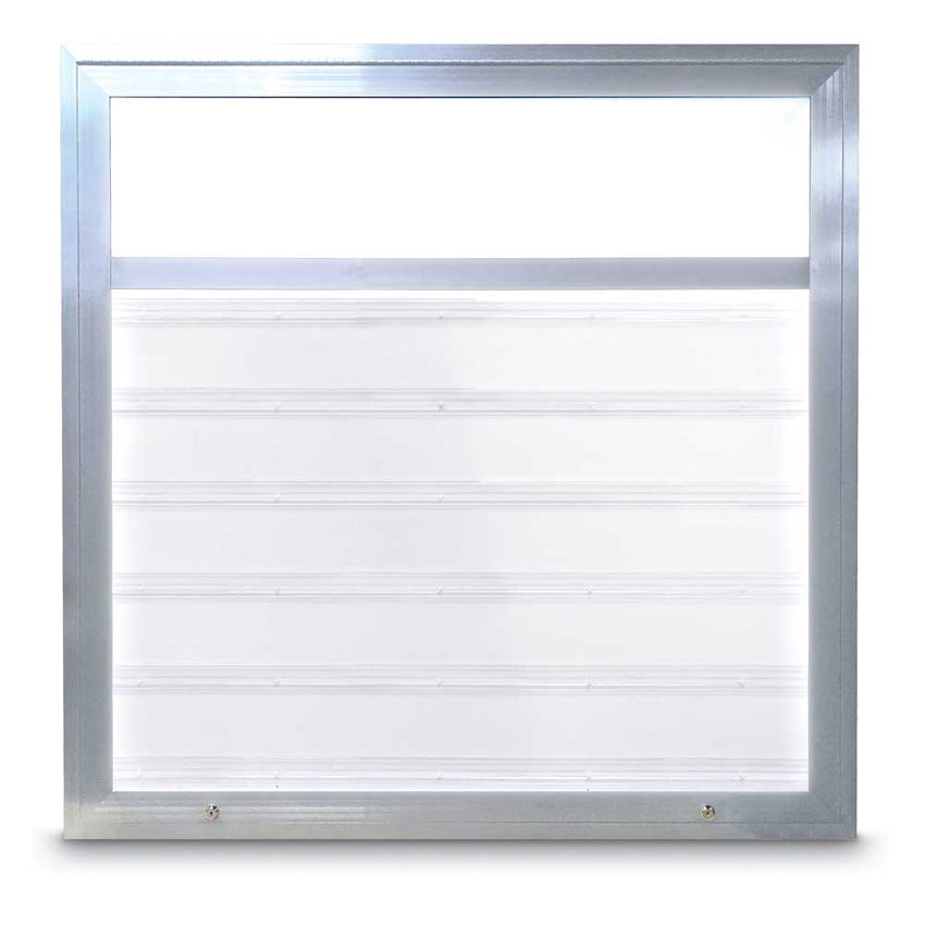 United Visual Economy Single - Sided Outdoor Readerboard - Illuminated, 48" W (UVP - UVAT1000LED) - SchoolOutlet
