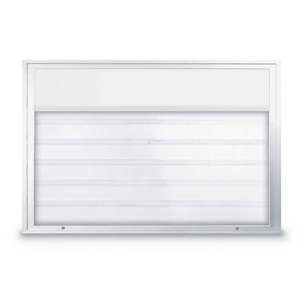 United Visual Economy Double - Sided Outdoor Readerboard - Non - Illuminated, 72" W (UVP - UVBT2001) - SchoolOutlet