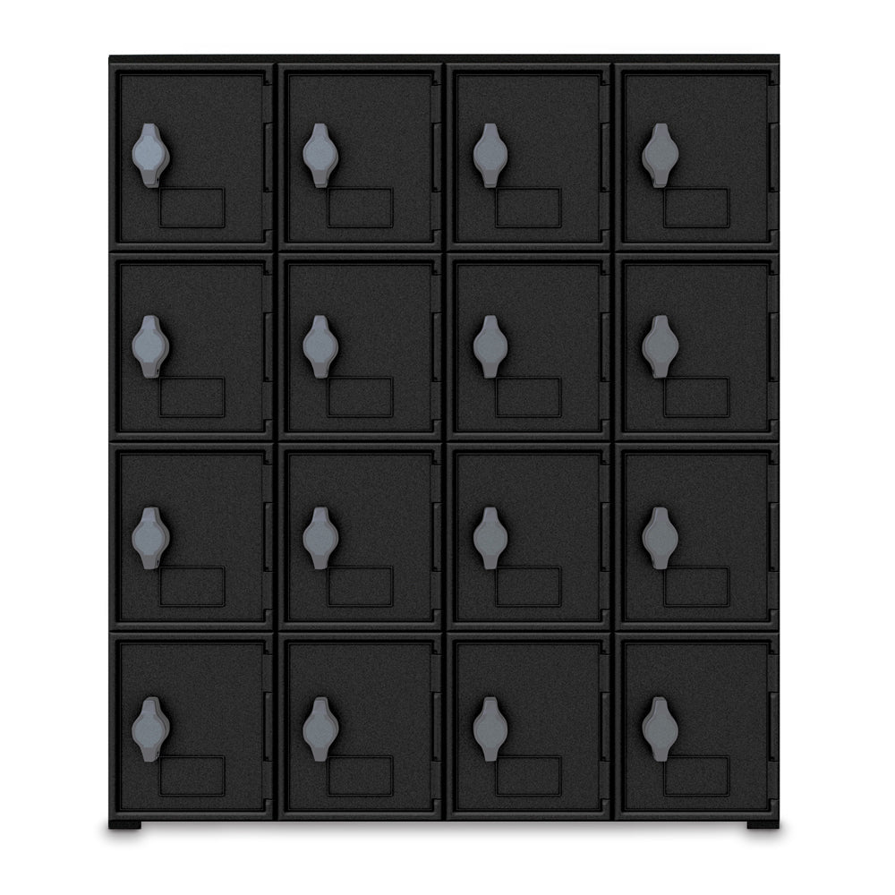 United Visual Cell Phone Lockers - 16 Lockers (UVP - UVLOC16B) - SchoolOutlet