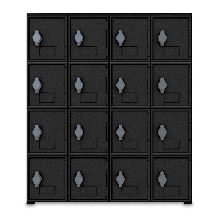 United Visual Cell Phone Lockers - 16 Lockers (UVP - UVLOC16B) - SchoolOutlet