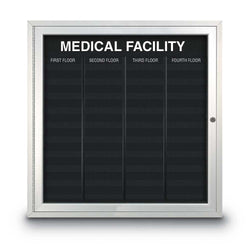 United Visual AD-Type Directory Board, 33" W x 34" H (UVP-UVNDAD200)