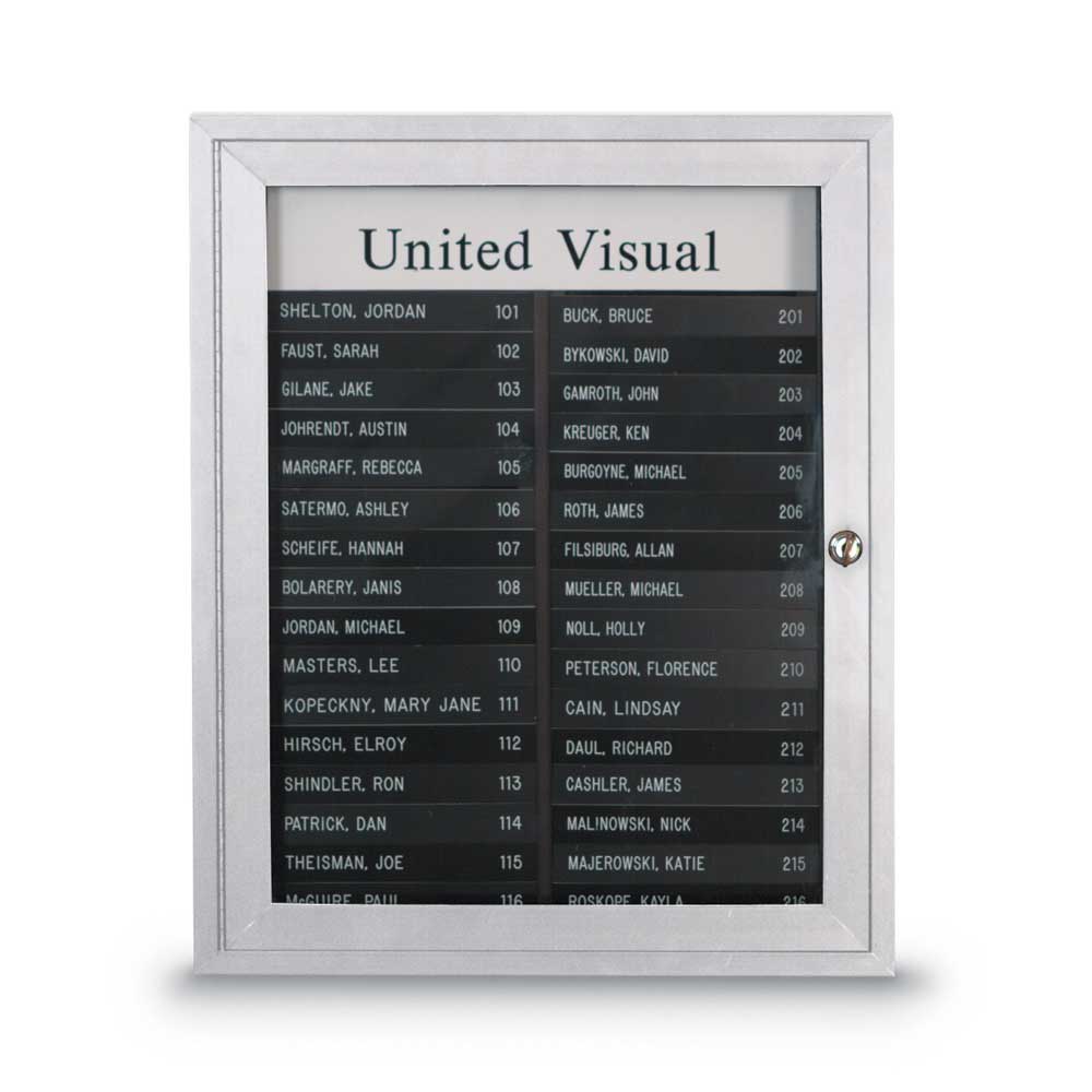 United Visual AD - Type Directory Board, 19" W x 22 1/2" H (UVP - UVNDAD50) - SchoolOutlet