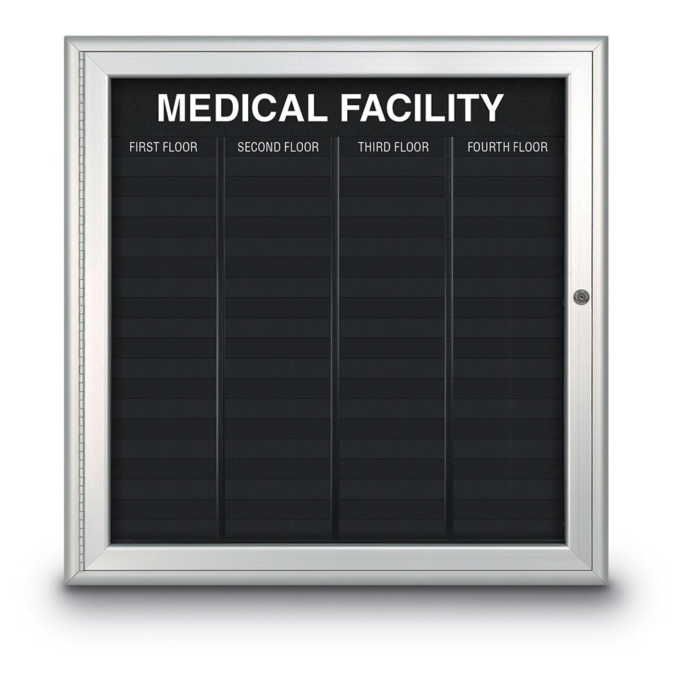 United Visual Directory Board w/ Radius Frame, 33" W x 34" H (UVP - UVNDADR200) - SchoolOutlet