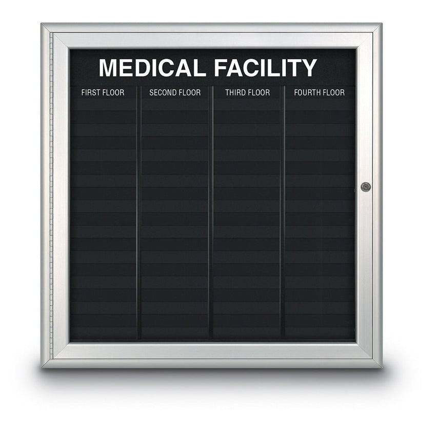 United Visual Directory Board w/ Radius Frame, 33" W x 34" H (UVP - UVNDADR200) - SchoolOutlet