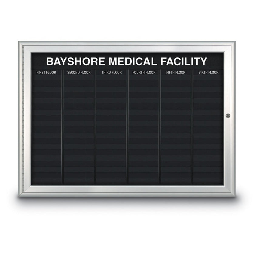 United Visual Directory Board w/ Radius Frame, 47" W x 34" H (UVP - UVNDADR300) - SchoolOutlet