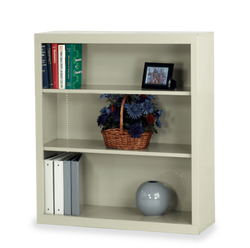 Virco BCM3642 - Metal Bookcase, Three Shelves - 36"W x 42"H x 12"D (Virco BCM3642)
