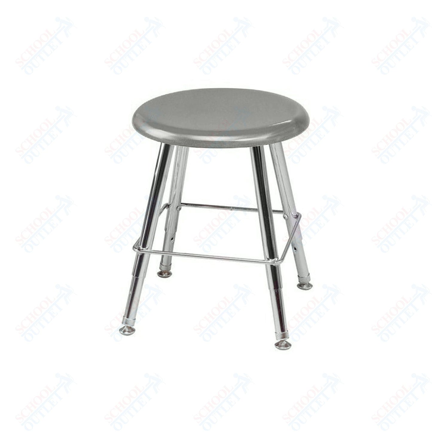 USA Capitol Legacy Series 12" - 16" Adjustable Height Hard Plastic Stool (112A) - SchoolOutlet