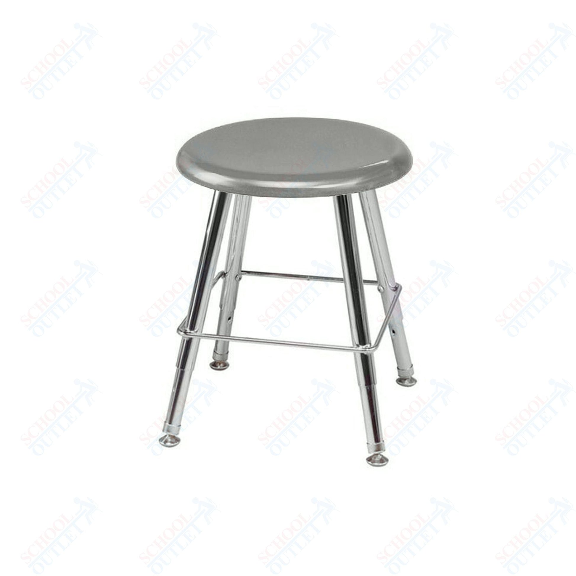 USA Capitol Legacy Series 12" - 16" Adjustable Height Hard Plastic Stool (112A) - SchoolOutlet