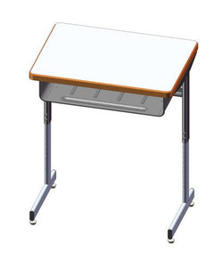 USA Capitol Access Student Desk Adjustable Height 22"-30", Hard Plastic Top with Book Box (301)