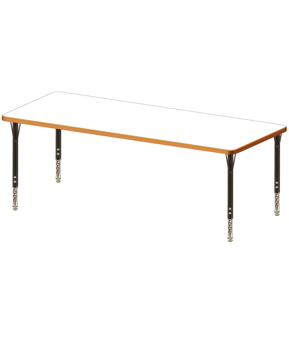 USA Capitol 30" x 36" Rectangle Activity Table Adjustable Height 23" - 31" (3036SE) - SchoolOutlet