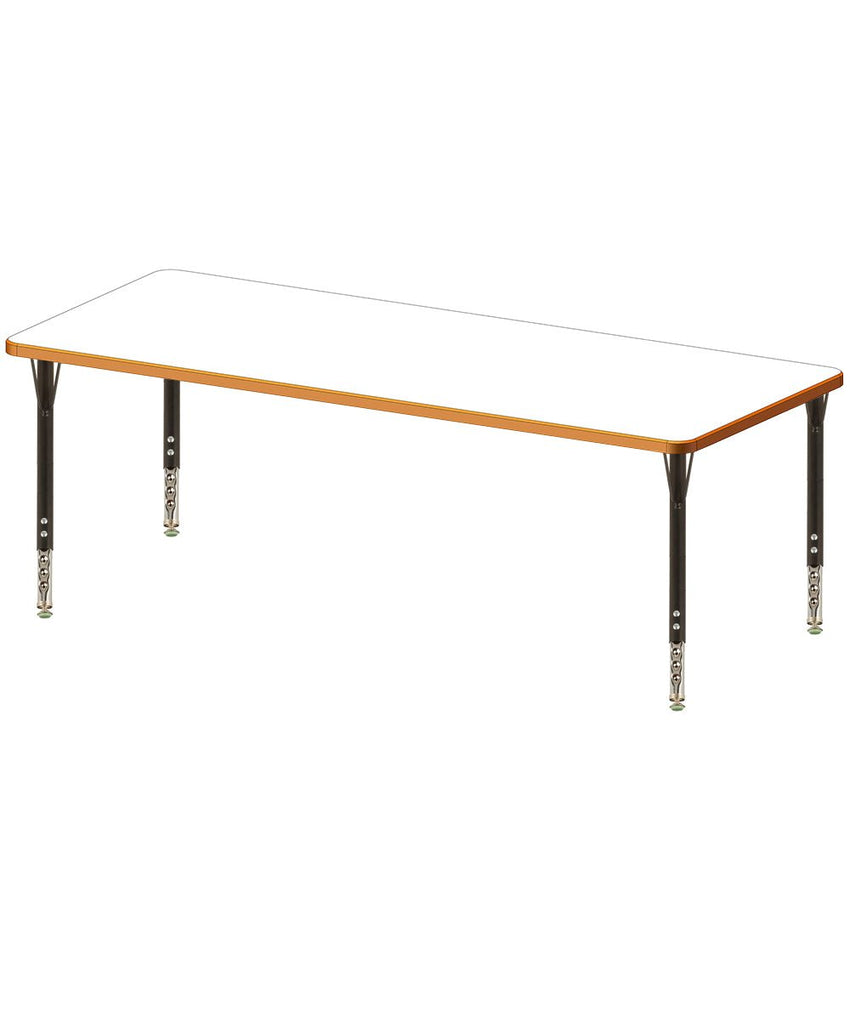 USA Capitol 30" x 36" Rectangle Activity Table Adjustable Height 23" - 31" (3036SE) - SchoolOutlet