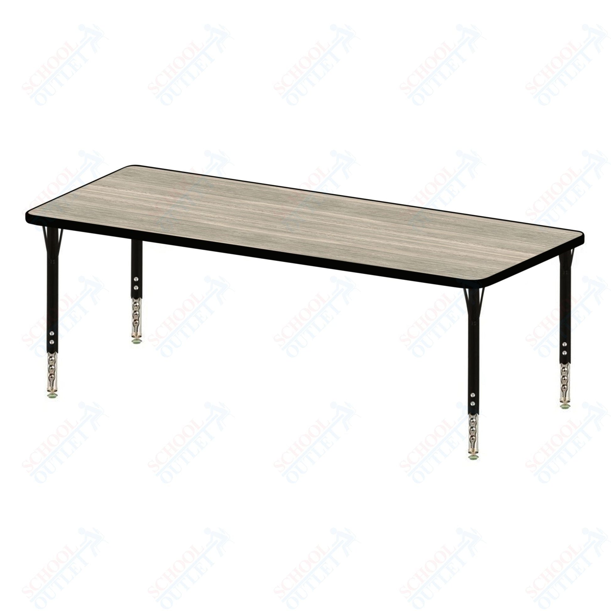 USA Capitol 30" x 36" Rectangle Activity Table Adjustable Height 23" - 31" (3036SE) - SchoolOutlet