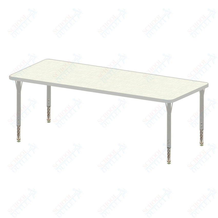 USA Capitol 30" x 36" Rectangle Activity Table Adjustable Height 23" - 31" (3036SE) - SchoolOutlet