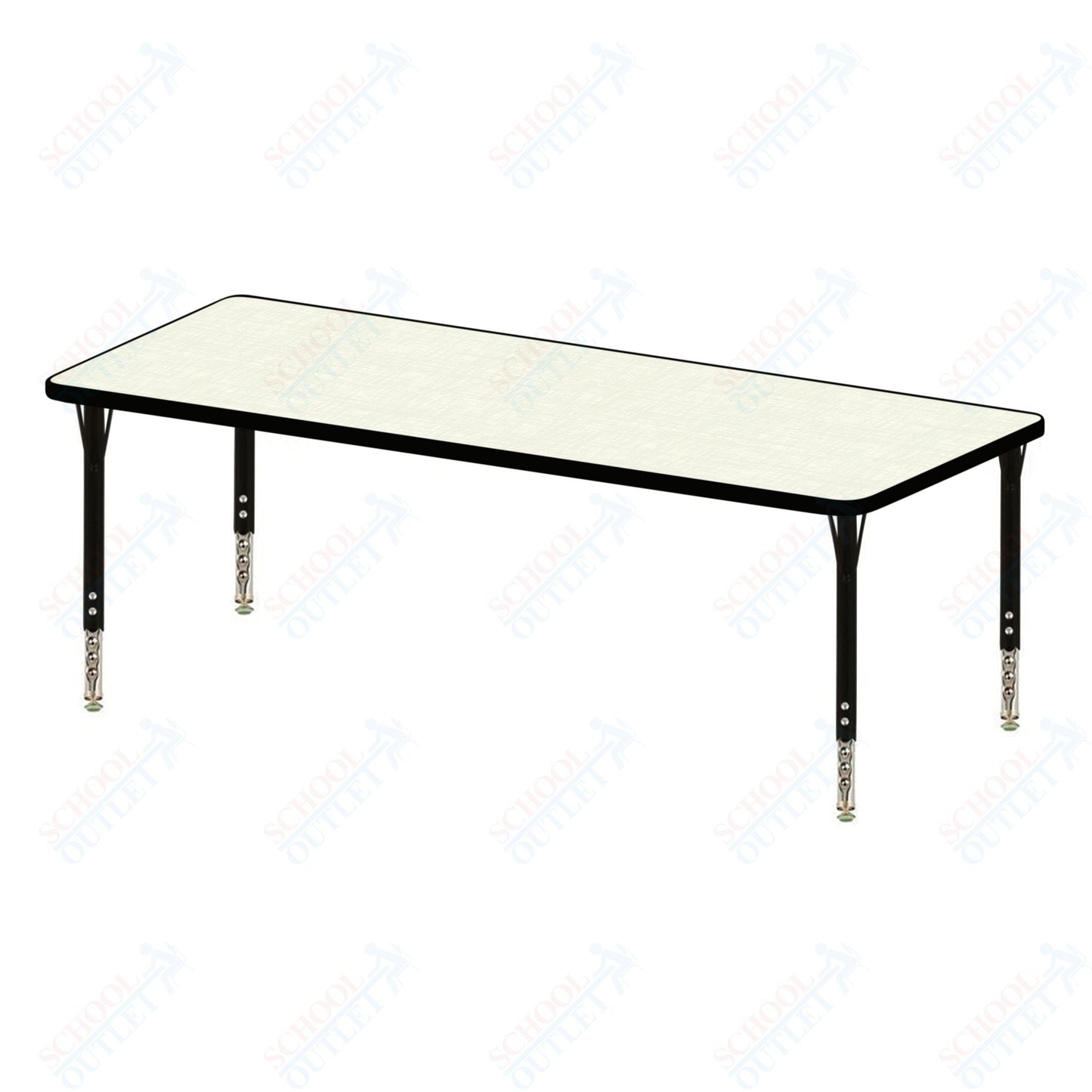 USA Capitol 30" x 36" Rectangle Activity Table Adjustable Height 23" - 31" (3036SE) - SchoolOutlet