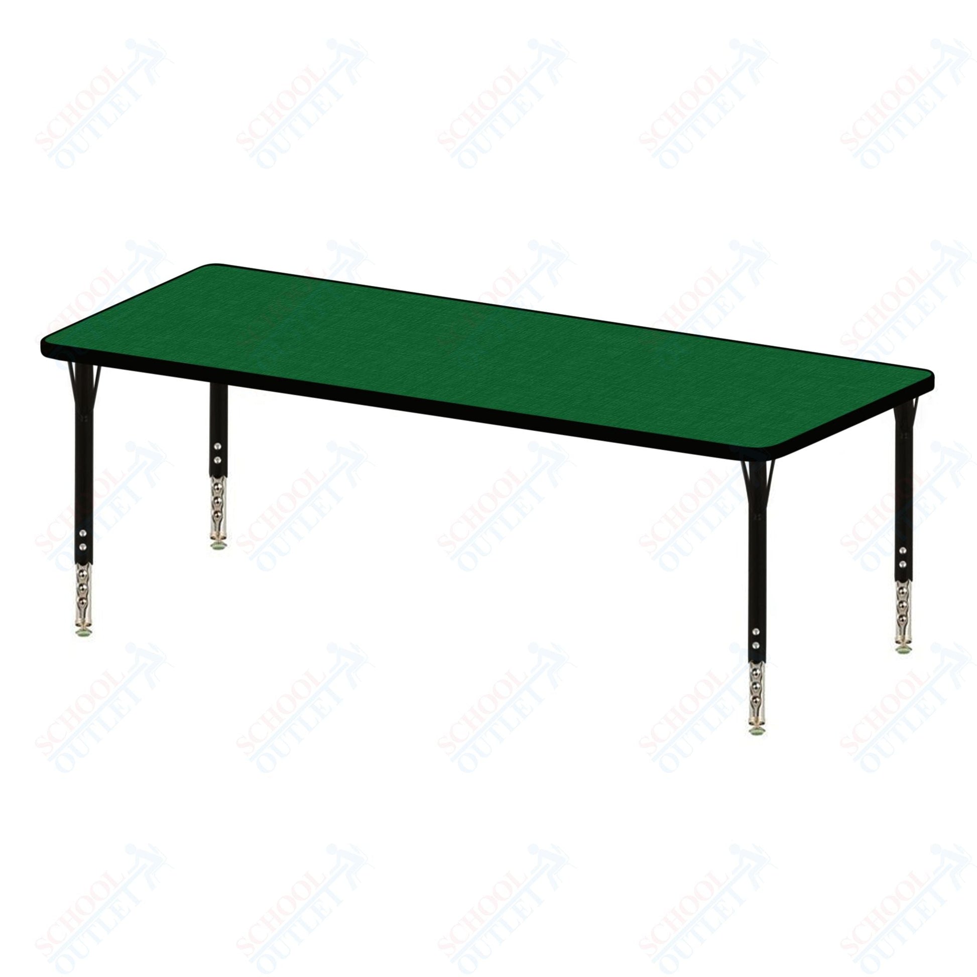 USA Capitol 30" x 36" Rectangle Activity Table Adjustable Height 23" - 31" (3036SE) - SchoolOutlet