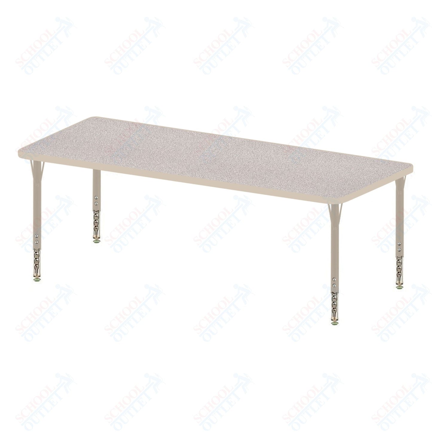 USA Capitol 30" x 54" Rectangle Activity Table Adjustable Height 23" - 31" (3054SE) - SchoolOutlet