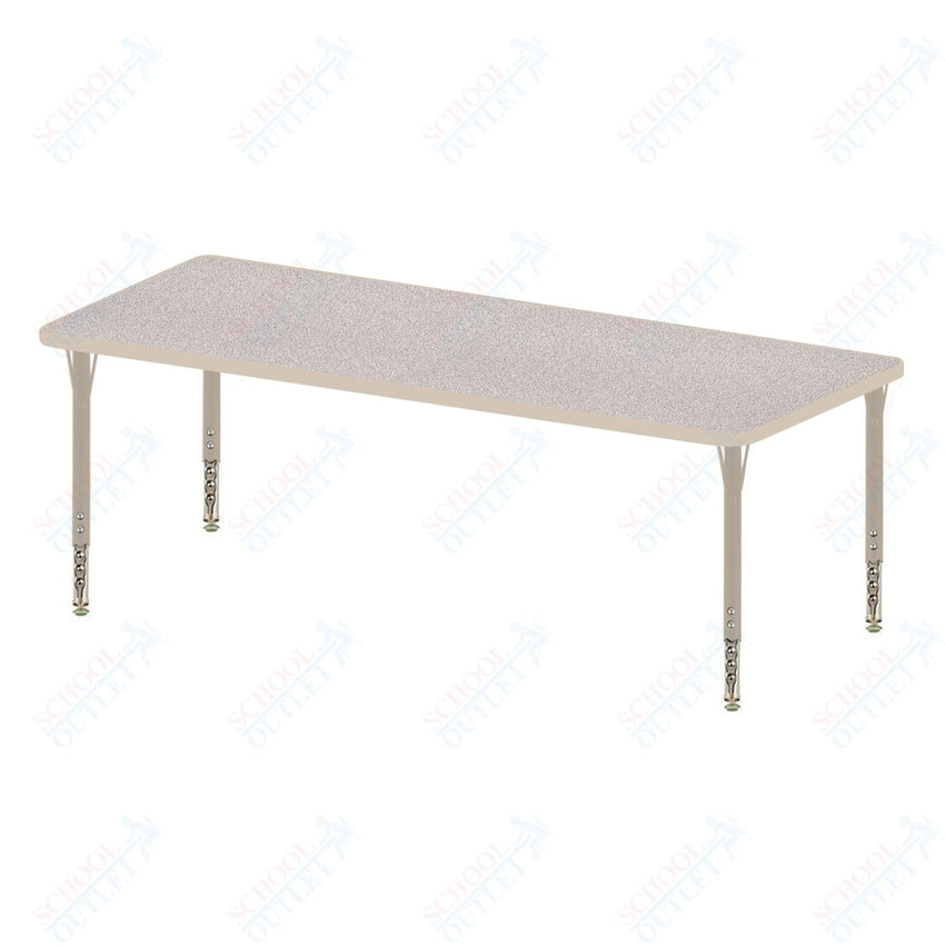 USA Capitol 30" x 54" Rectangle Activity Table Adjustable Height 23" - 31" (3054SE) - SchoolOutlet