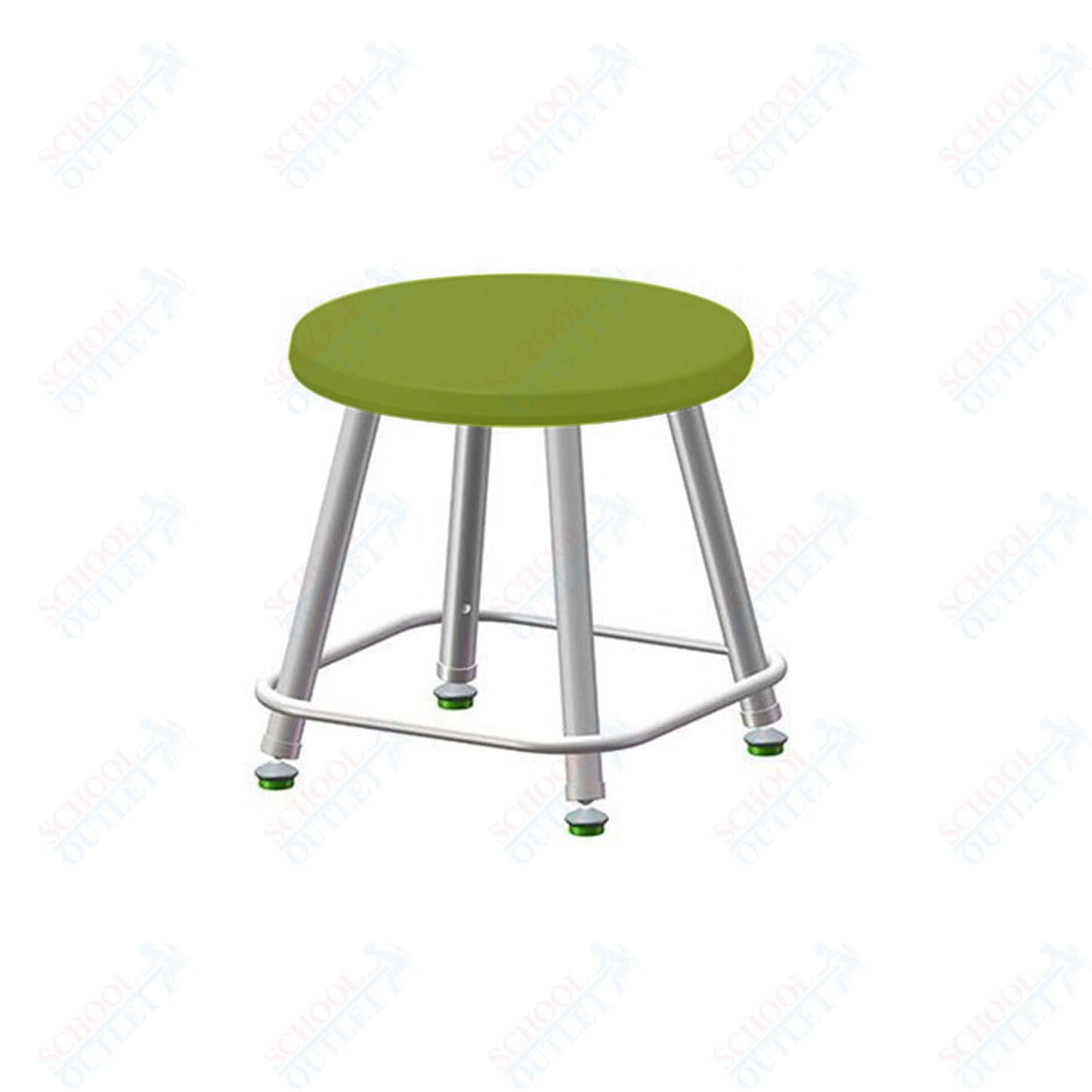 USA Capitol Euroflex Poly Seat Stool Fixed Height 12" (3112) - SchoolOutlet