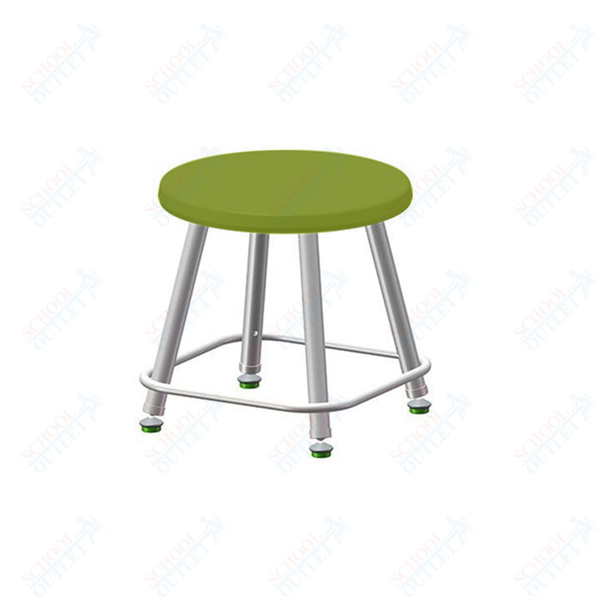 USA Capitol Euroflex Poly Seat Stool Fixed Height 12" (3112) - SchoolOutlet