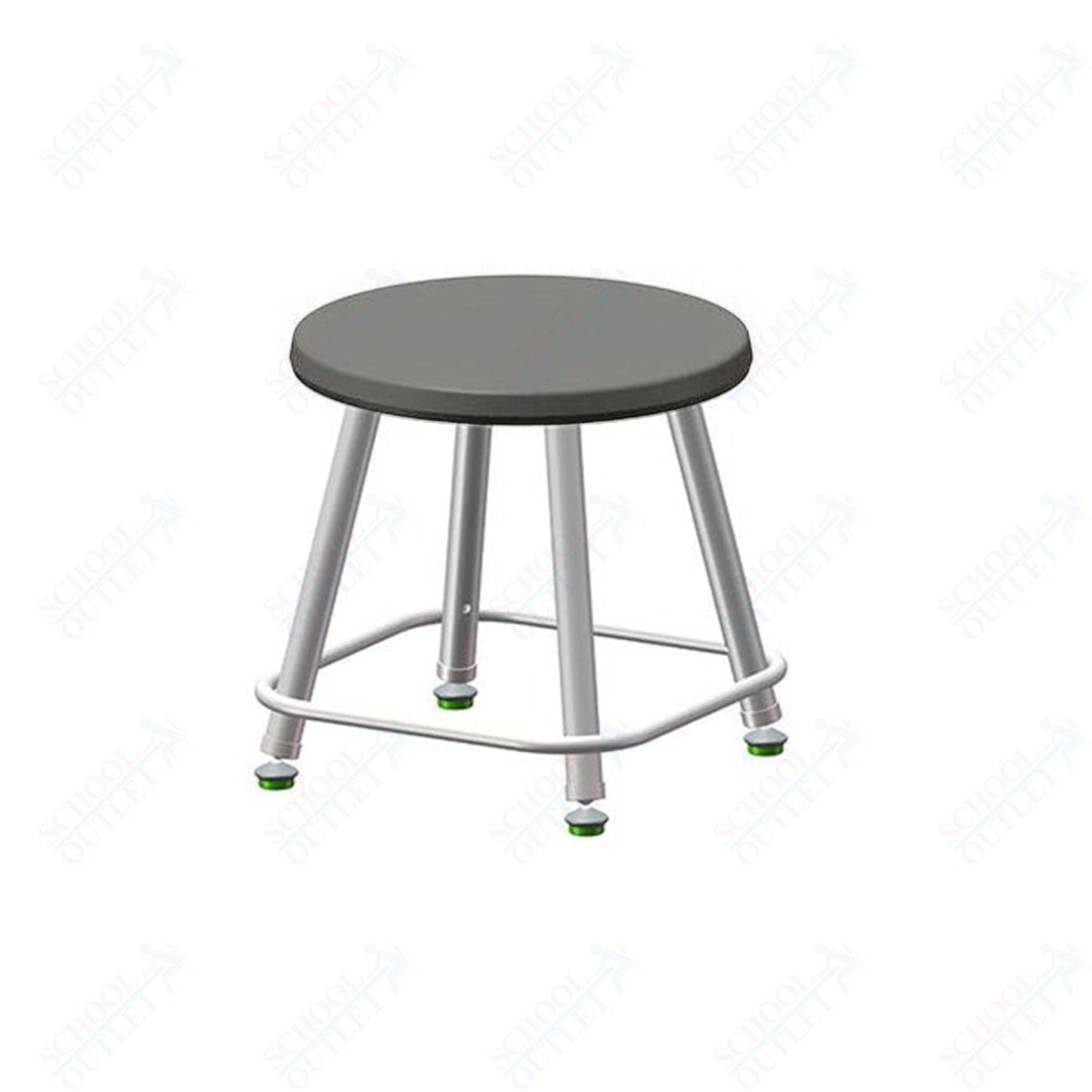 USA Capitol Euroflex Poly Seat Stool Fixed Height 12" (3112) - SchoolOutlet