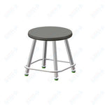 USA Capitol Euroflex Poly Seat Stool Fixed Height 12