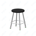 USA Capitol Euroflex Poly Seat Stool Fixed Height 18