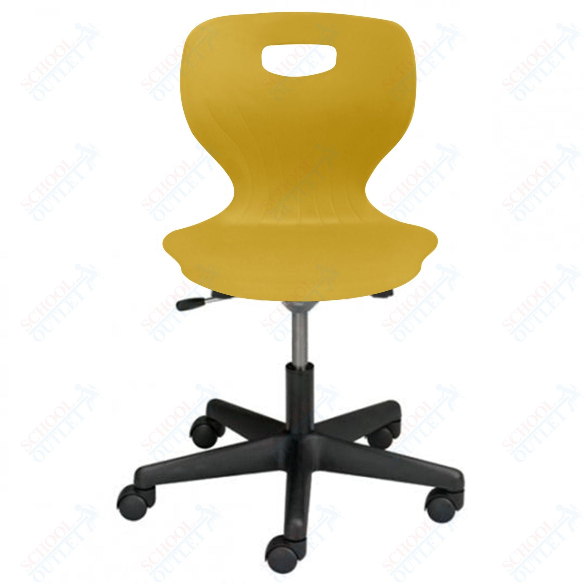 USA Capitol EuroFlex Lab Chair 15.5" - 20.25" Adjustable Height with Gas Lift (3190) - SchoolOutlet