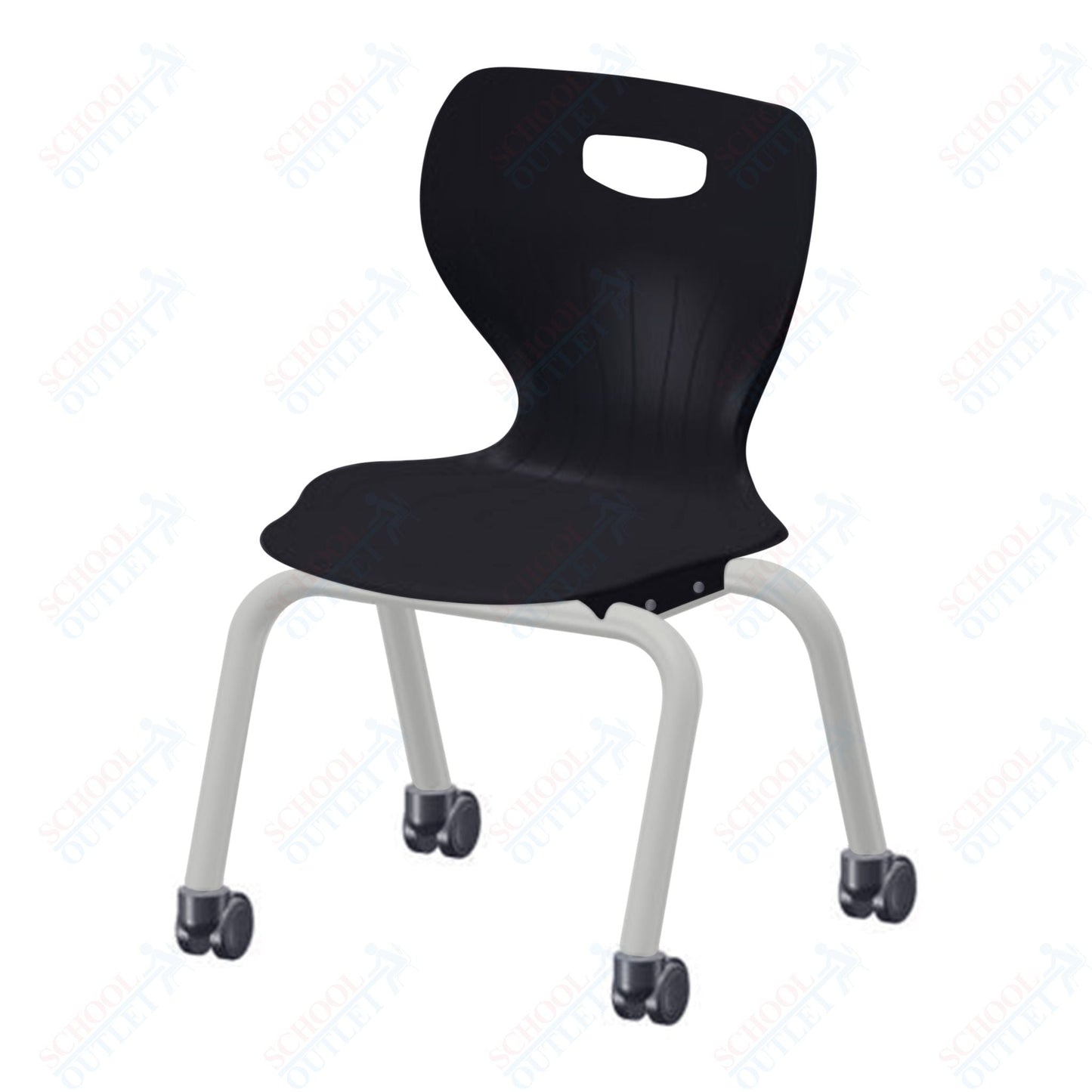 USA Capitol Euroflex 3500 Series 14" Mobile Stackable Chair (3504C) - SchoolOutlet