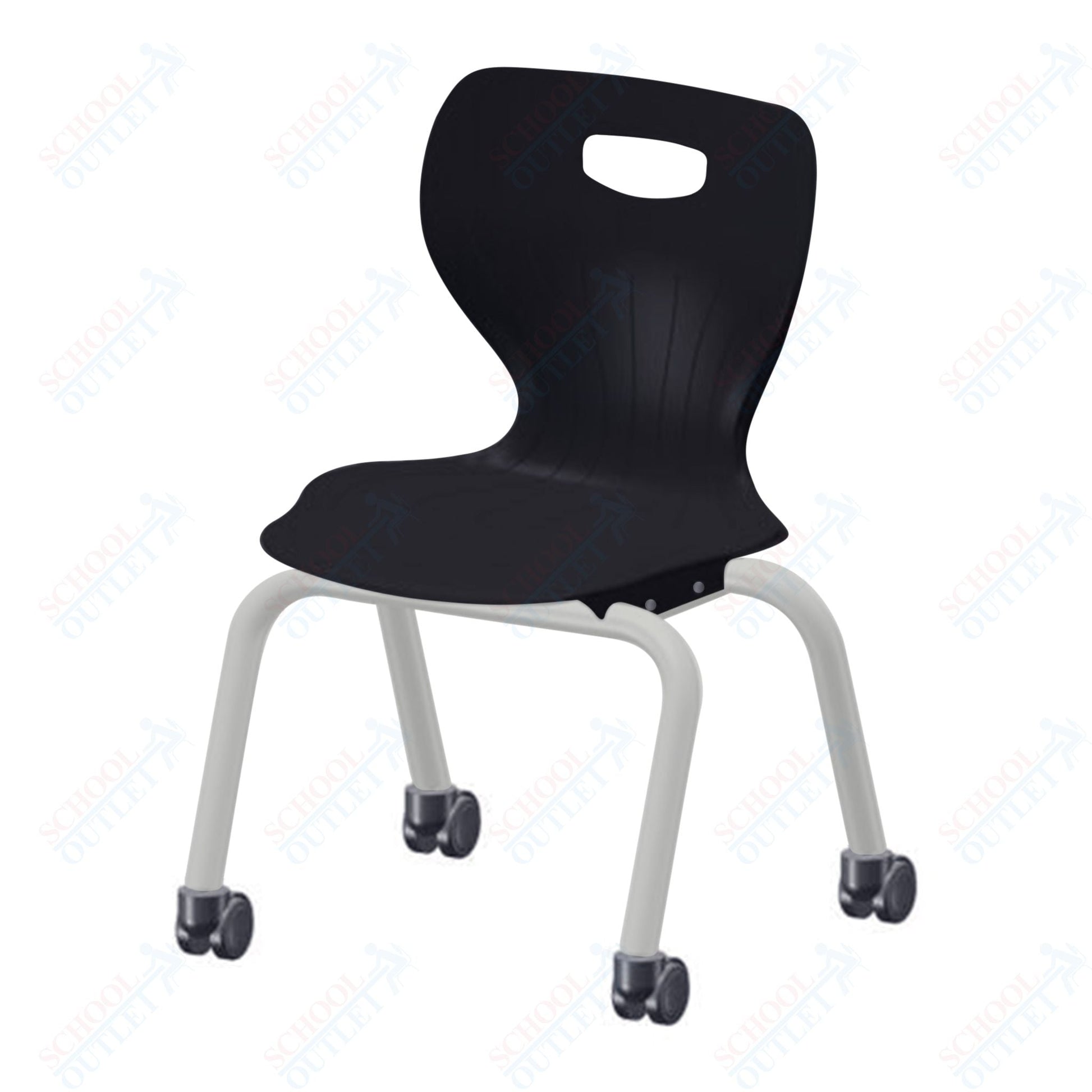 USA Capitol Euroflex 3500 Series 14" Mobile Stackable Chair (3504C) - SchoolOutlet