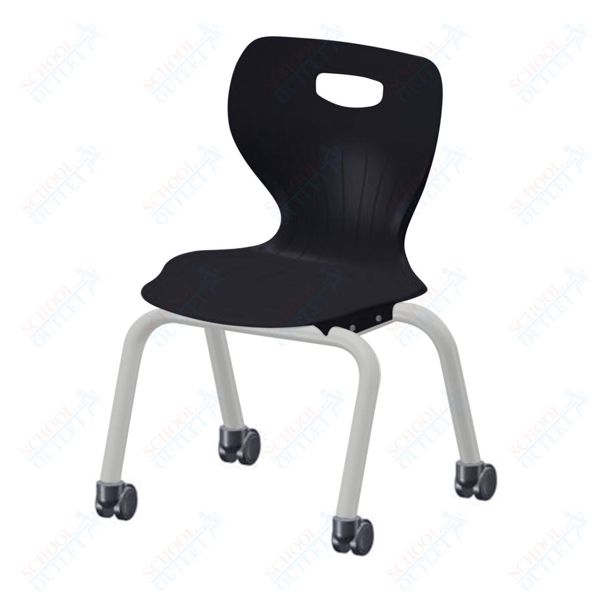USA Capitol Euroflex 3500 Series 14" Mobile Stackable Chair (3504C) - SchoolOutlet