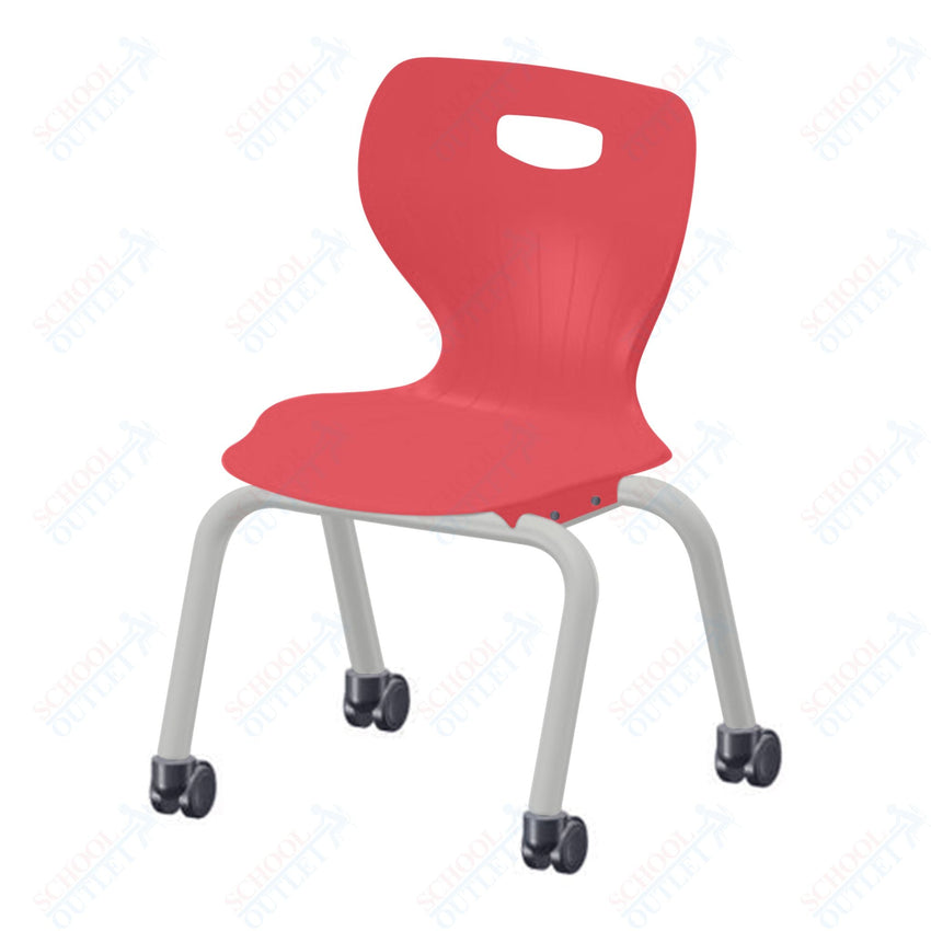 USA Capitol Euroflex 3500 Series 14" Mobile Stackable Chair (3504C) - SchoolOutlet